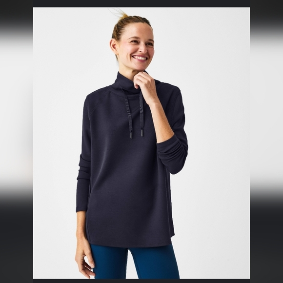 SPANX Tops - SPANX Charcoal Gray Turtleneck Pullover